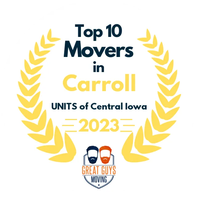 Top 10 Movers in Des Moines, IA 2023 award