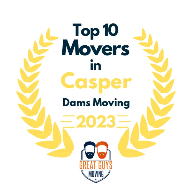 Top 10 Movers in Casper, WY 2023 award