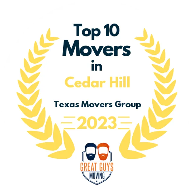 Top 10 Movers in Dallas, TX 2023 award