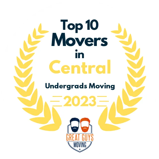 Top 10 Movers in Central, SC 2023 award