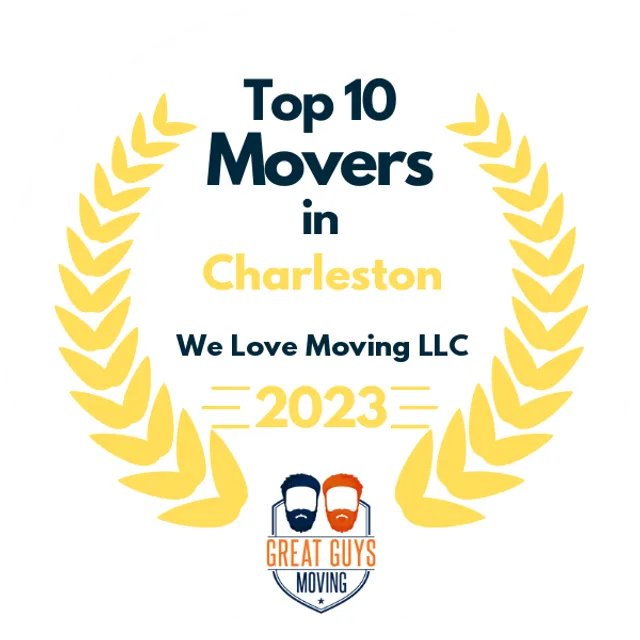 Top 10 Movers in Charleston, SC 2023 award