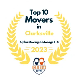 top 10 ranked movers in clarksville 2023 alpha moving storage llc image