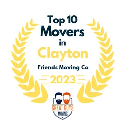 top 10 ranked movers in clayton 2023 friends moving co image