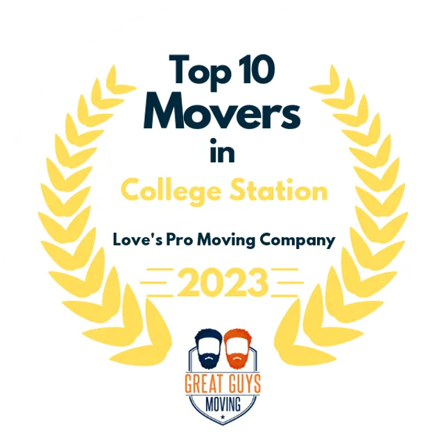 Top 10 Movers in Pasadena, TX 2023 award