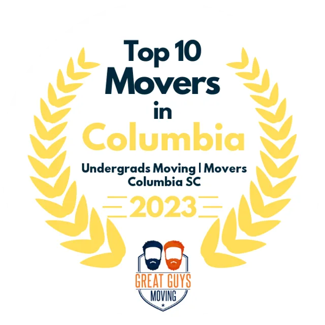 Top 10 Movers in Columbia, SC 2023 award