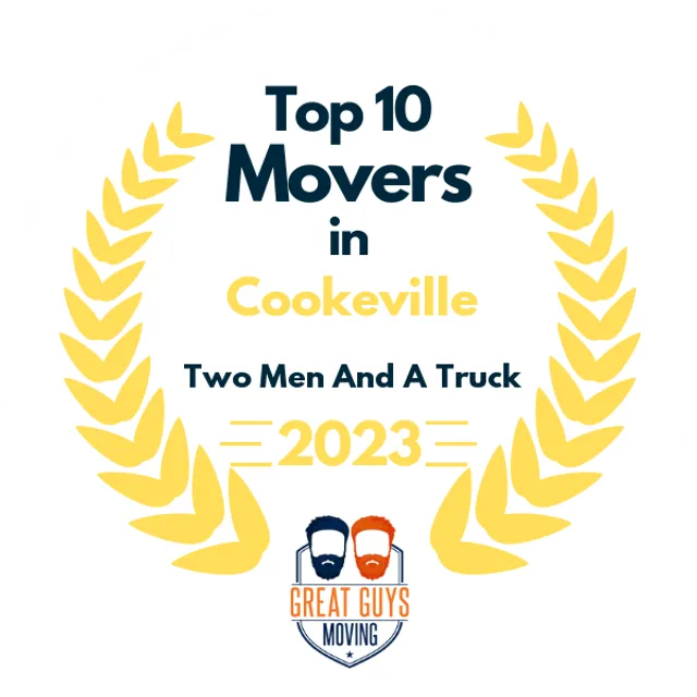 Top 10 Movers in Cookeville, TN 2023 award