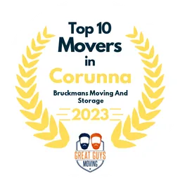 top 10 ranked movers in corunna 2023 bruckmans moving and storage image