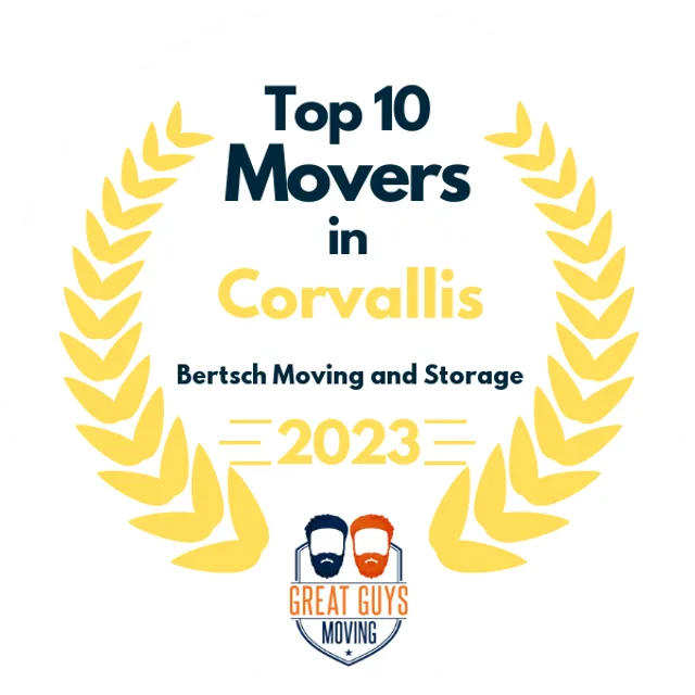 Top 10 Movers in Salem, OR 2023 award