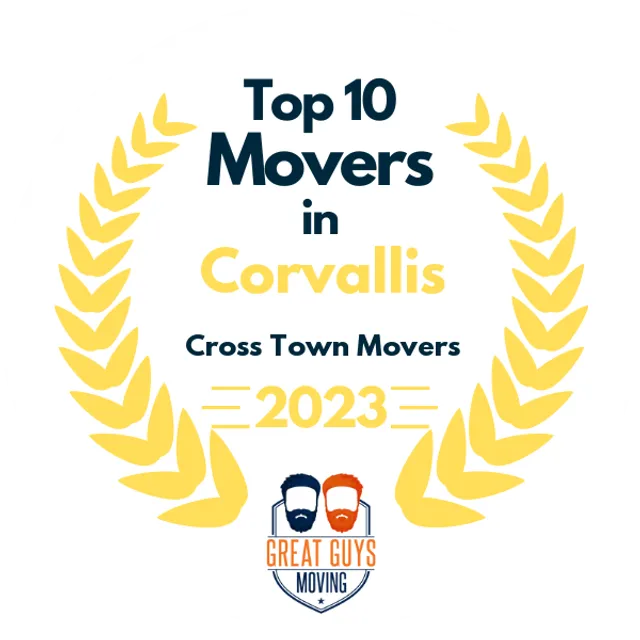 Top 10 Movers in Corvallis, OR 2023 award