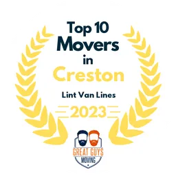 top 10 ranked movers in creston 2023 lint van lines image