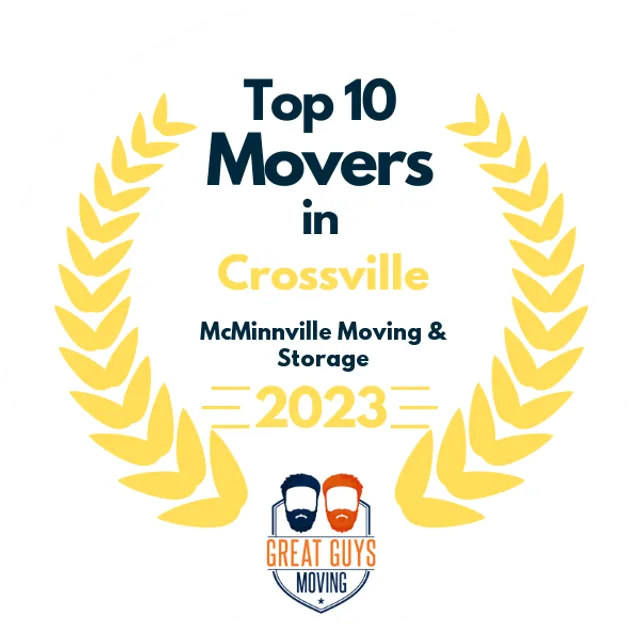 Top 10 Movers in Chattanooga, TN 2023 award