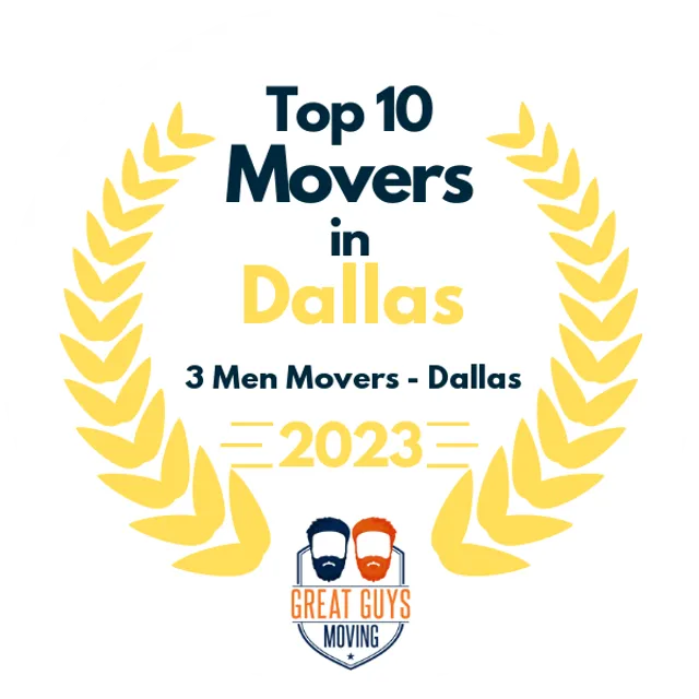 Top 10 Movers in Dallas, TX 2023 award