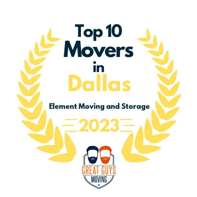 Top 10 Movers in Dallas, TX 2023 award