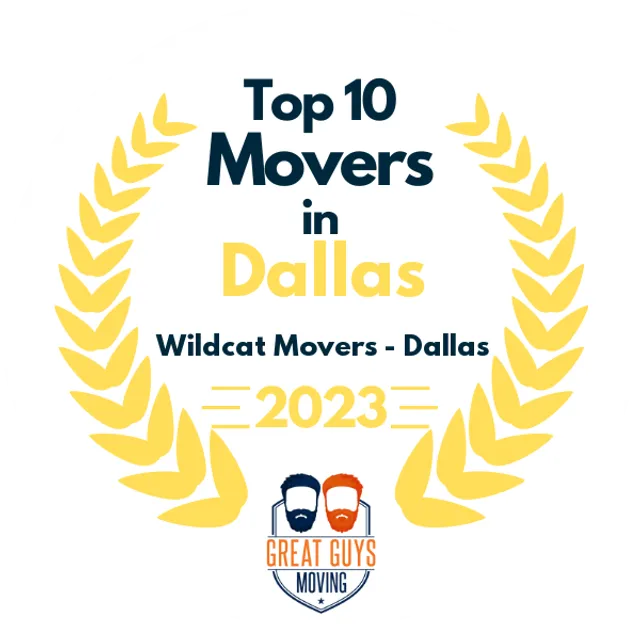 Top 10 Movers in Dallas, TX 2023 award