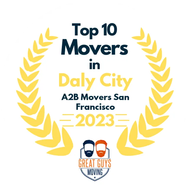 Top 10 Movers in San Francisco, CA 2023 award