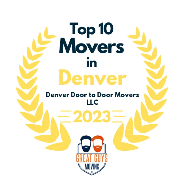 Top 10 Movers in Denver, CO 2023 award