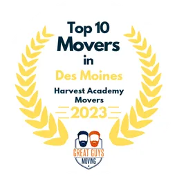 top 10 ranked movers in des moines 2023 harvest academy movers image