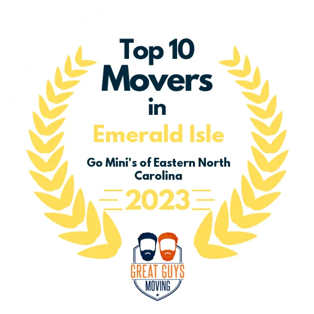 Top 10 Movers in Jacksonville, NC 2023 award