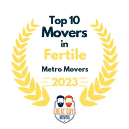 top 10 ranked movers in fertile 2023 metro movers image