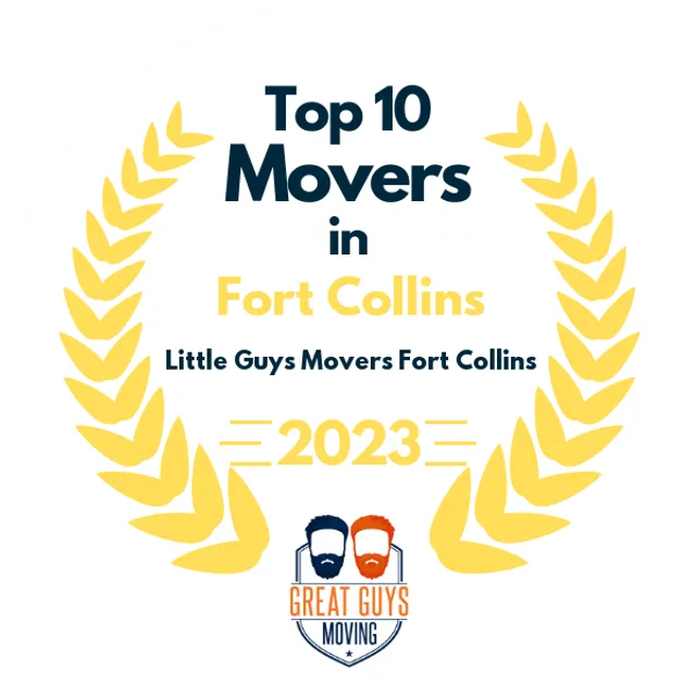 Top 10 Movers in Fort Collins, CO 2023 award