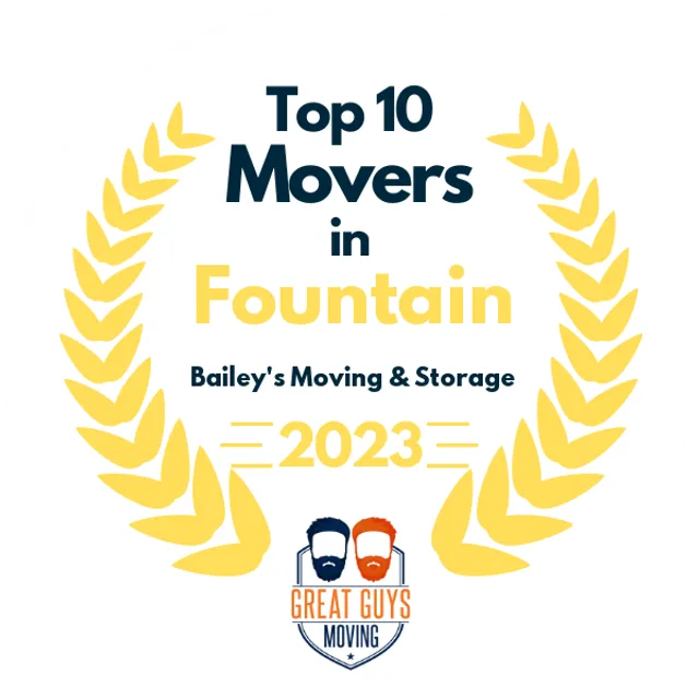 Top 10 Movers in Colorado Springs, CO 2023 award