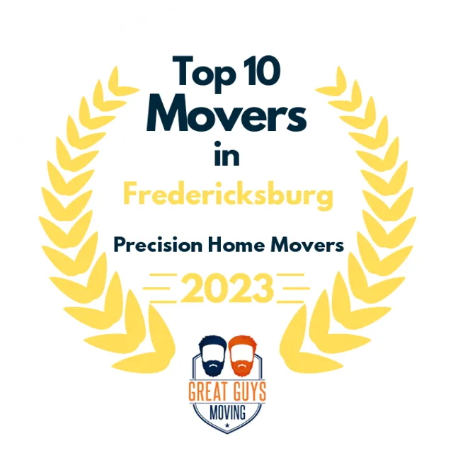 Top 10 Movers in Charlottesville, VA 2023 award