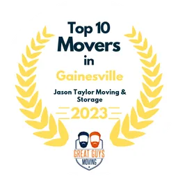 top 10 ranked movers in gainesville 2023 jason taylor moving storage image