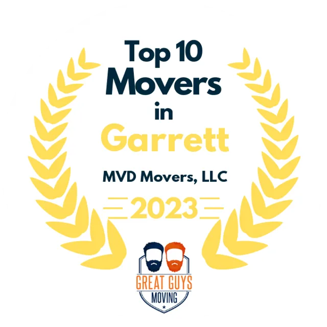 Top 10 Movers in Frederick, MD 2023 award