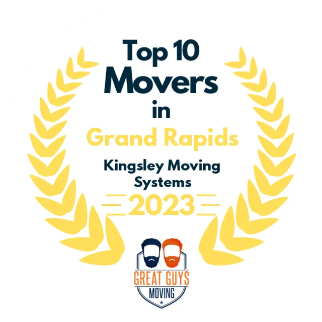 Top 10 Movers in Grand Rapids, MI 2023 award