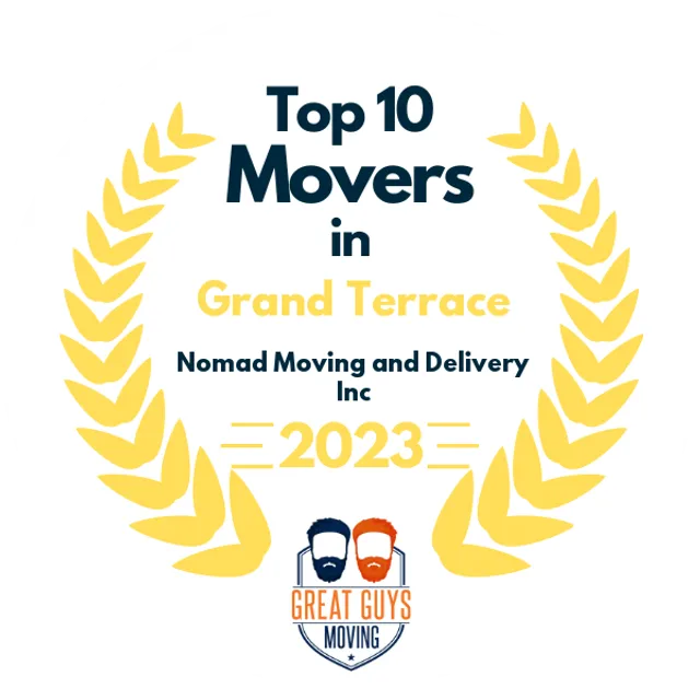 Top 10 Movers in Anaheim, CA 2023 award