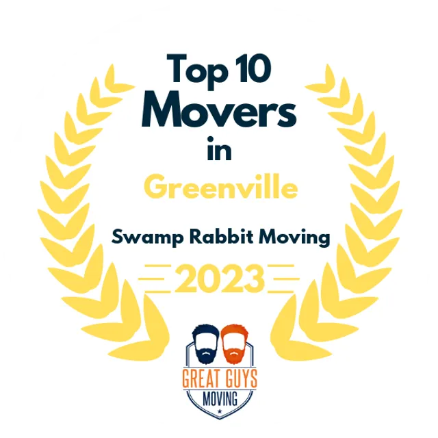 Top 10 Movers in Greenville, SC 2023 award