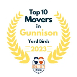 top 10 ranked movers in gunnison 2023 yard birds image