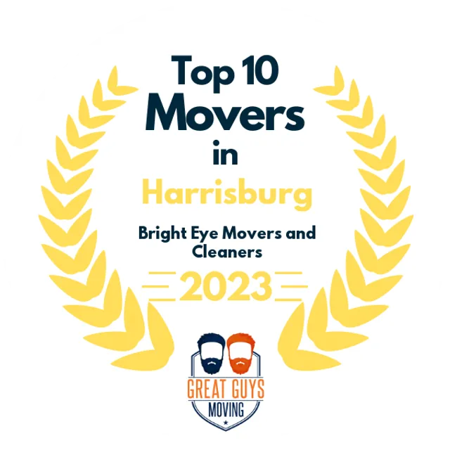 Top 10 Movers in Lancaster, PA 2023 award