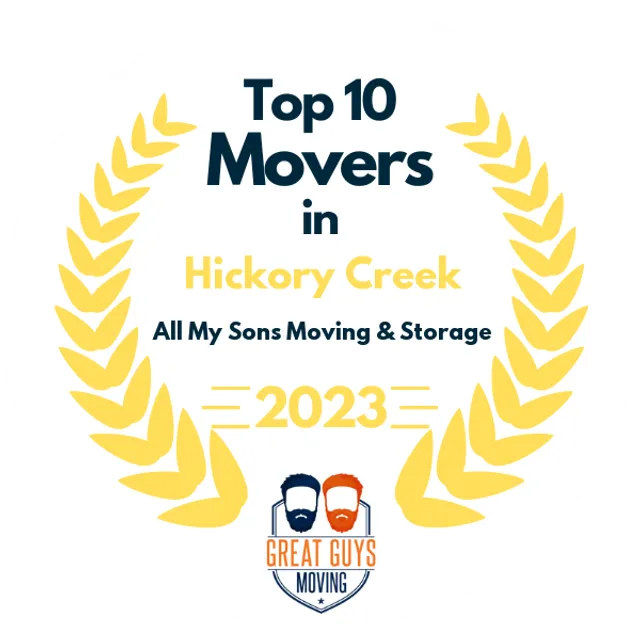 Top 10 Movers in Denton, TX 2023 award