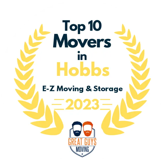 Top 10 Movers in Hobbs, NM 2023 award