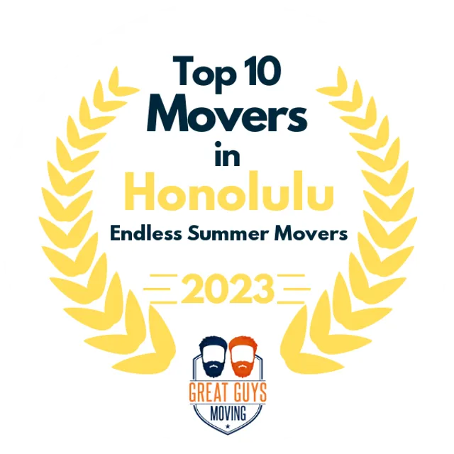 Top 10 Movers in Honolulu, HI 2023 award