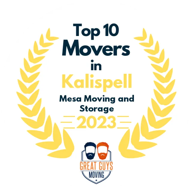 Top 10 Movers in Kalispell, MT 2023 award