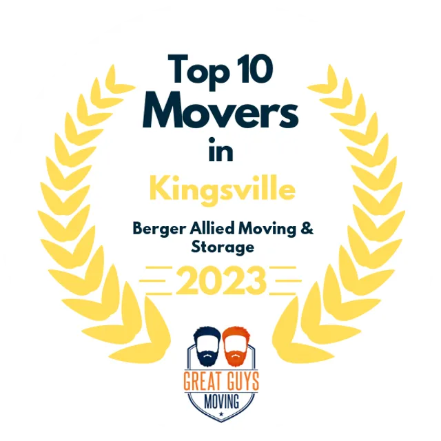 Top 10 Movers in San Antonio, TX 2023 award