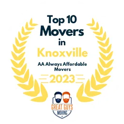 top 10 ranked movers in knoxville 2023 aa always affordable movers image