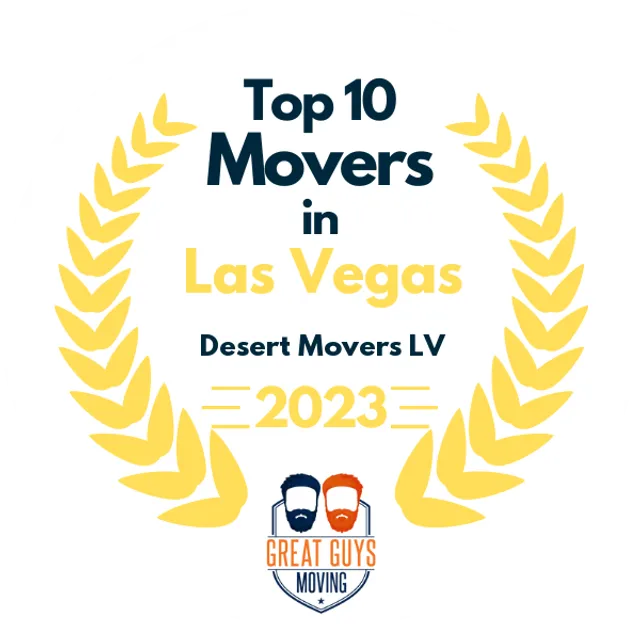 Top 10 Movers in Las Vegas, NV 2023 award