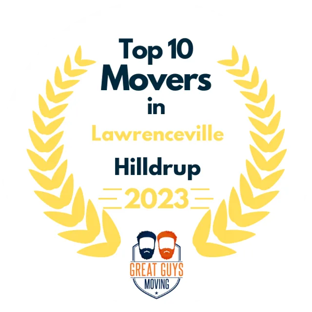 Top 10 Movers in Atlanta, GA 2023 award