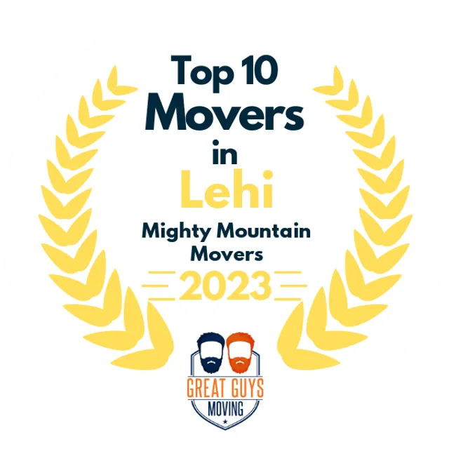 Top 10 Movers in Salt Lake City, UT 2023 award