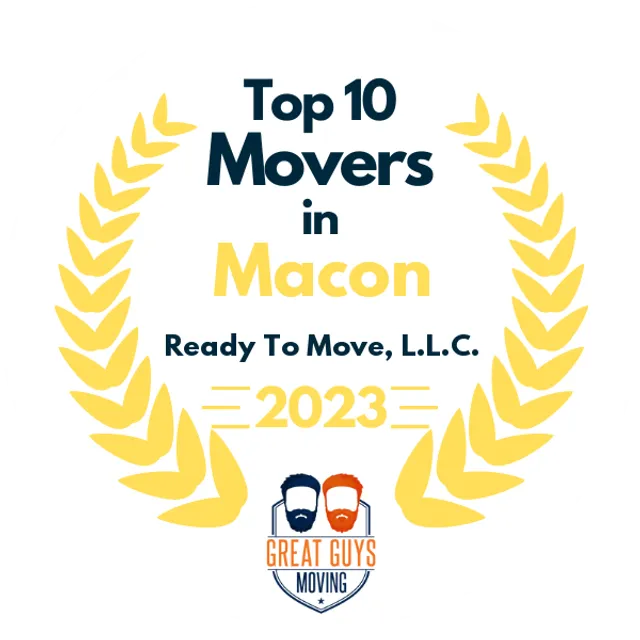 Top 10 Movers in Macon, GA 2023 award