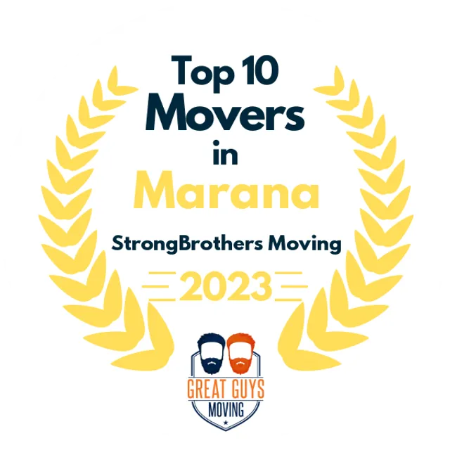 Top 10 Movers in Tucson, AZ 2023 award