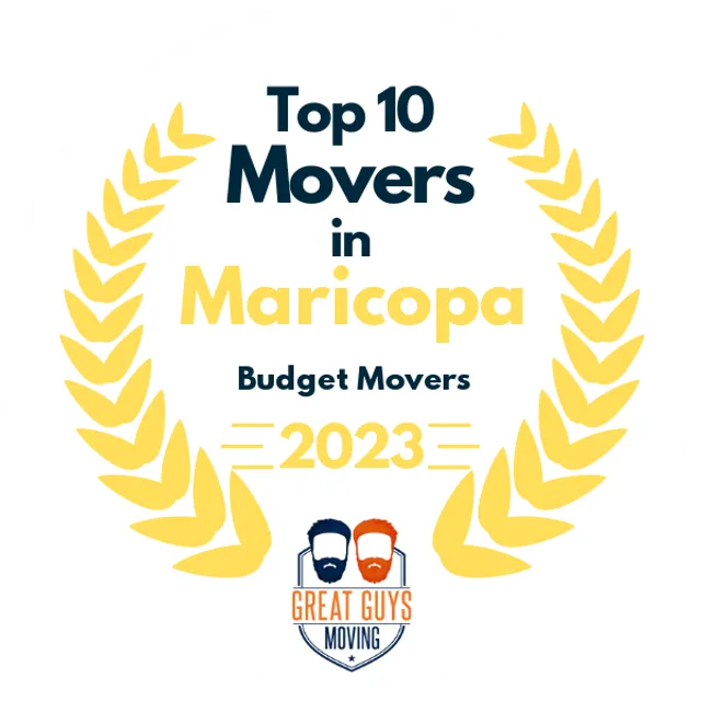 Top 10 Movers in Phoenix, AZ 2023 award