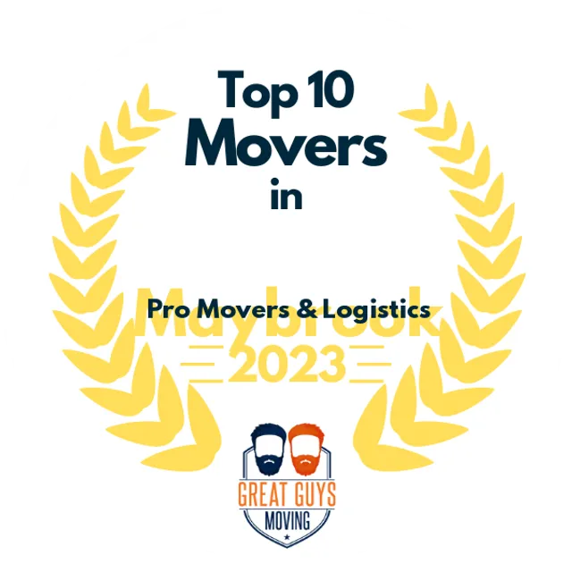 Top 10 Movers in New Rochelle, NY 2023 award