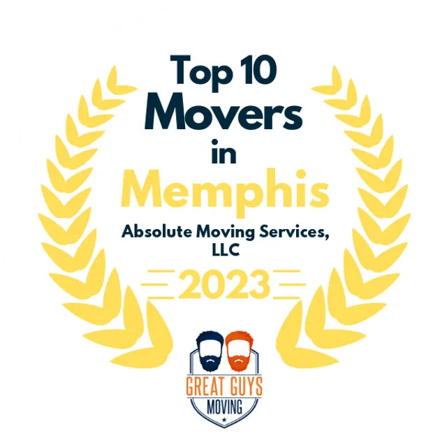 Top 10 Movers in Memphis, TN 2023 award