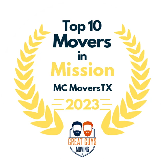 Top 10 Movers in Houston, TX 2023 award