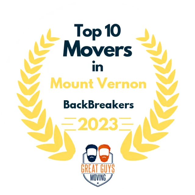 Top 10 Movers in Bellingham, WA 2023 award