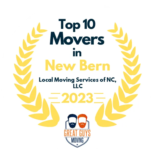 Top 10 Movers in Jacksonville, NC 2023 award